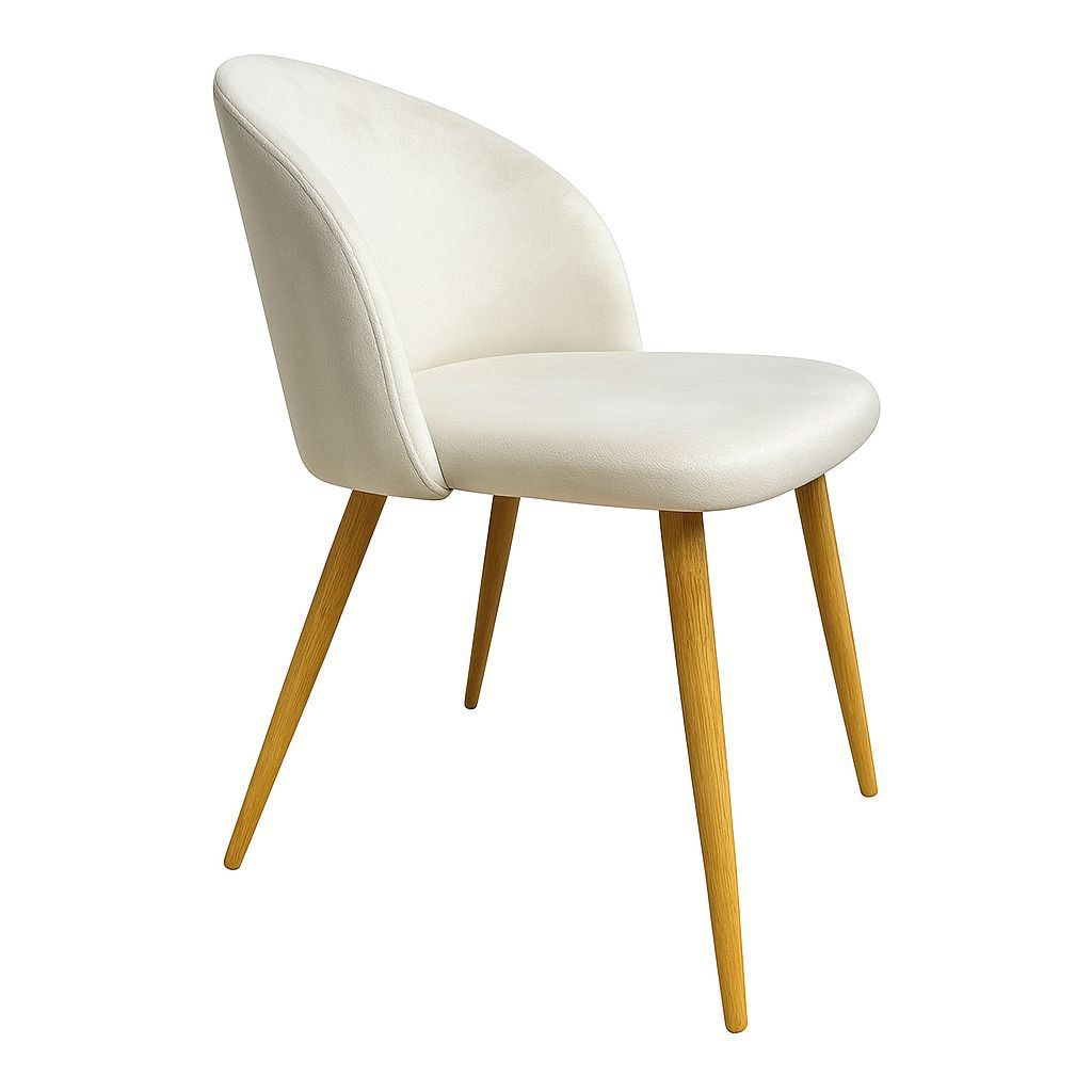 Silla Tokio Felpa Lisa Wood