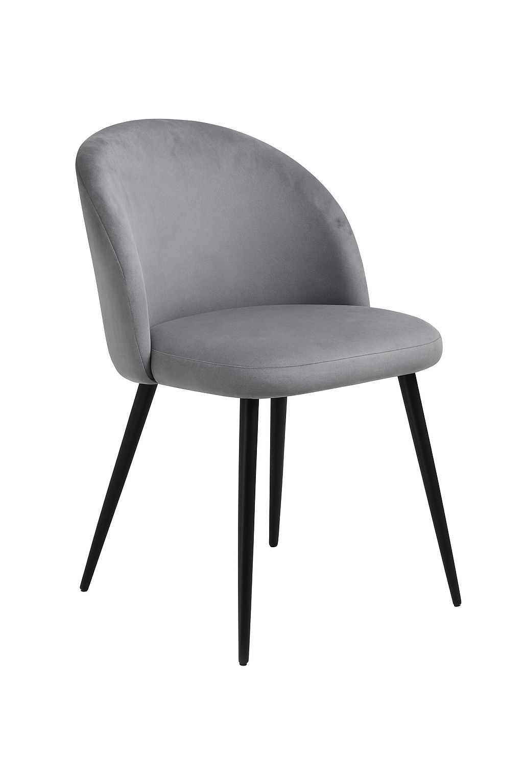 Silla Tokio Felpa Lisa Black
