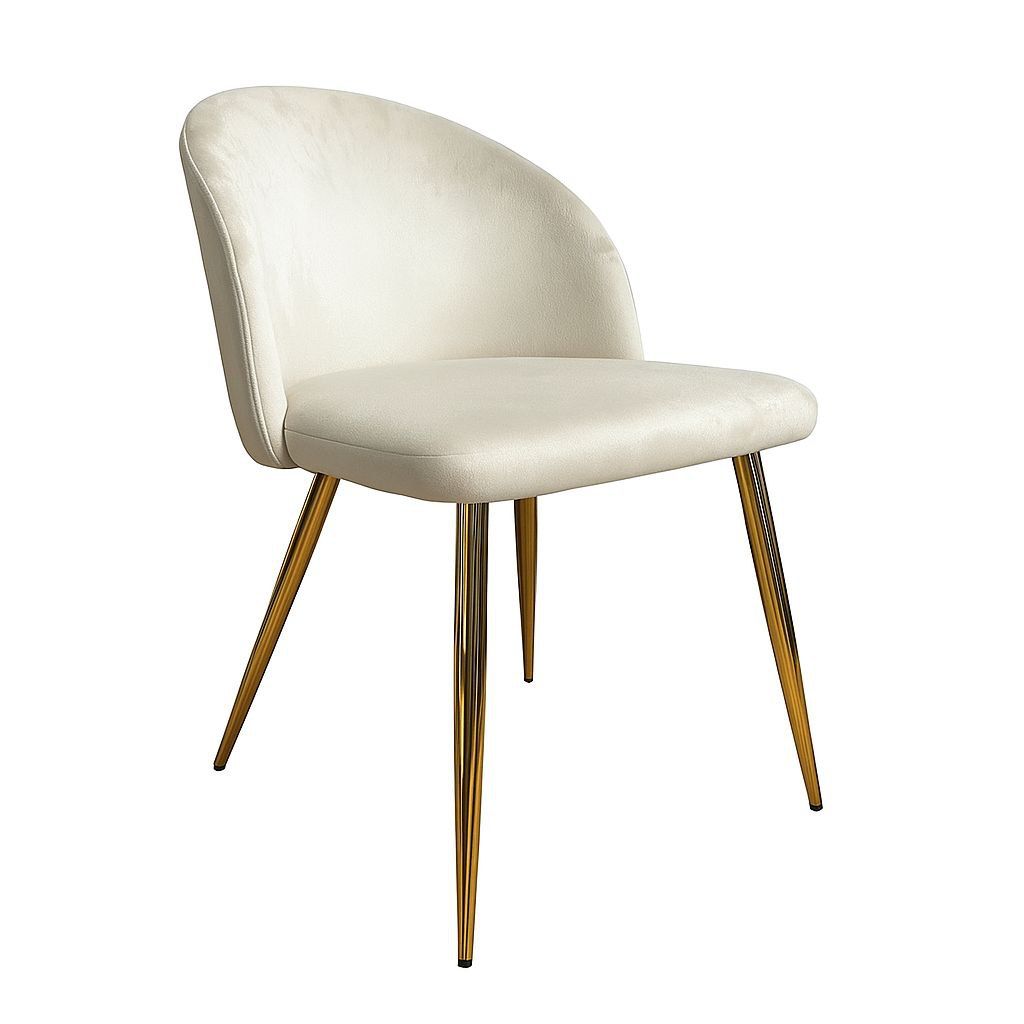 Silla Tokio Felpa Lisa Gold