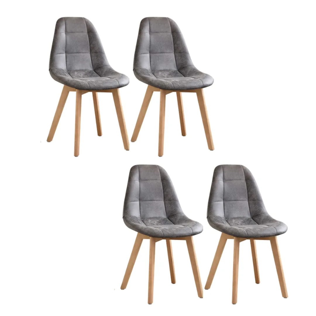 Set de 4 Silla Capitoné PU