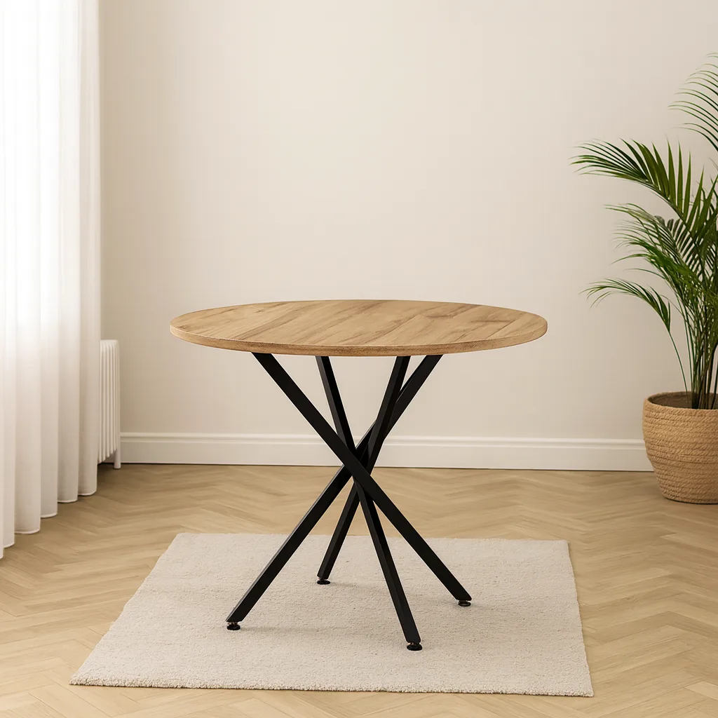 Mesa Redonda Dubai Black (100cm)