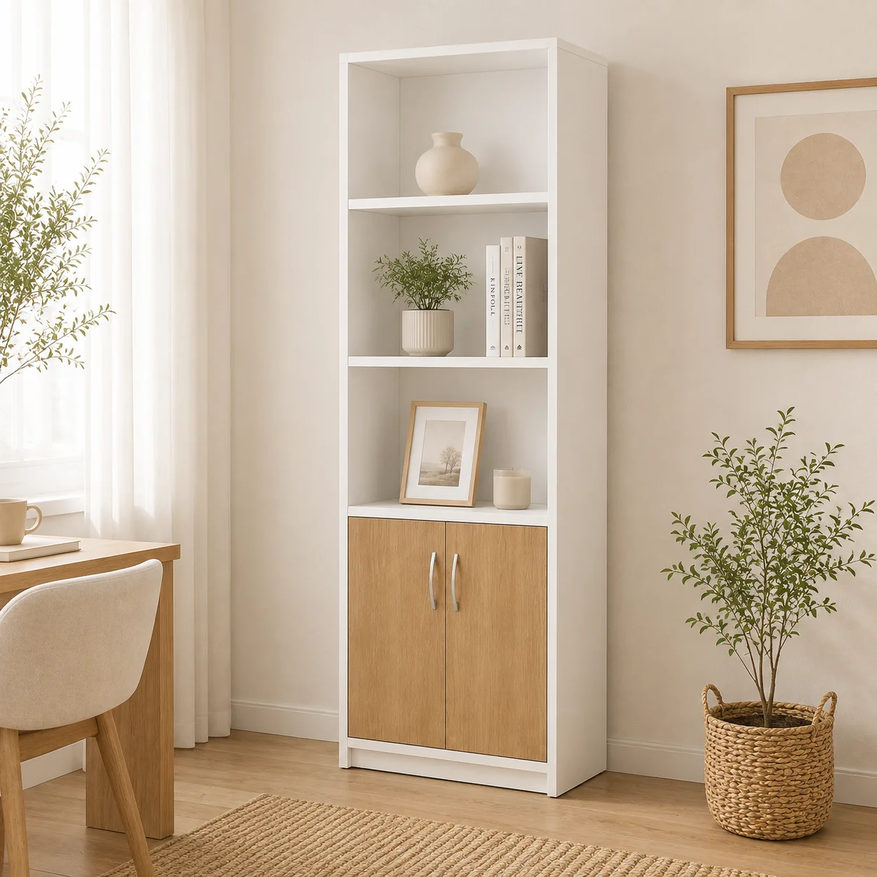Estante Flotado Blanco Wood