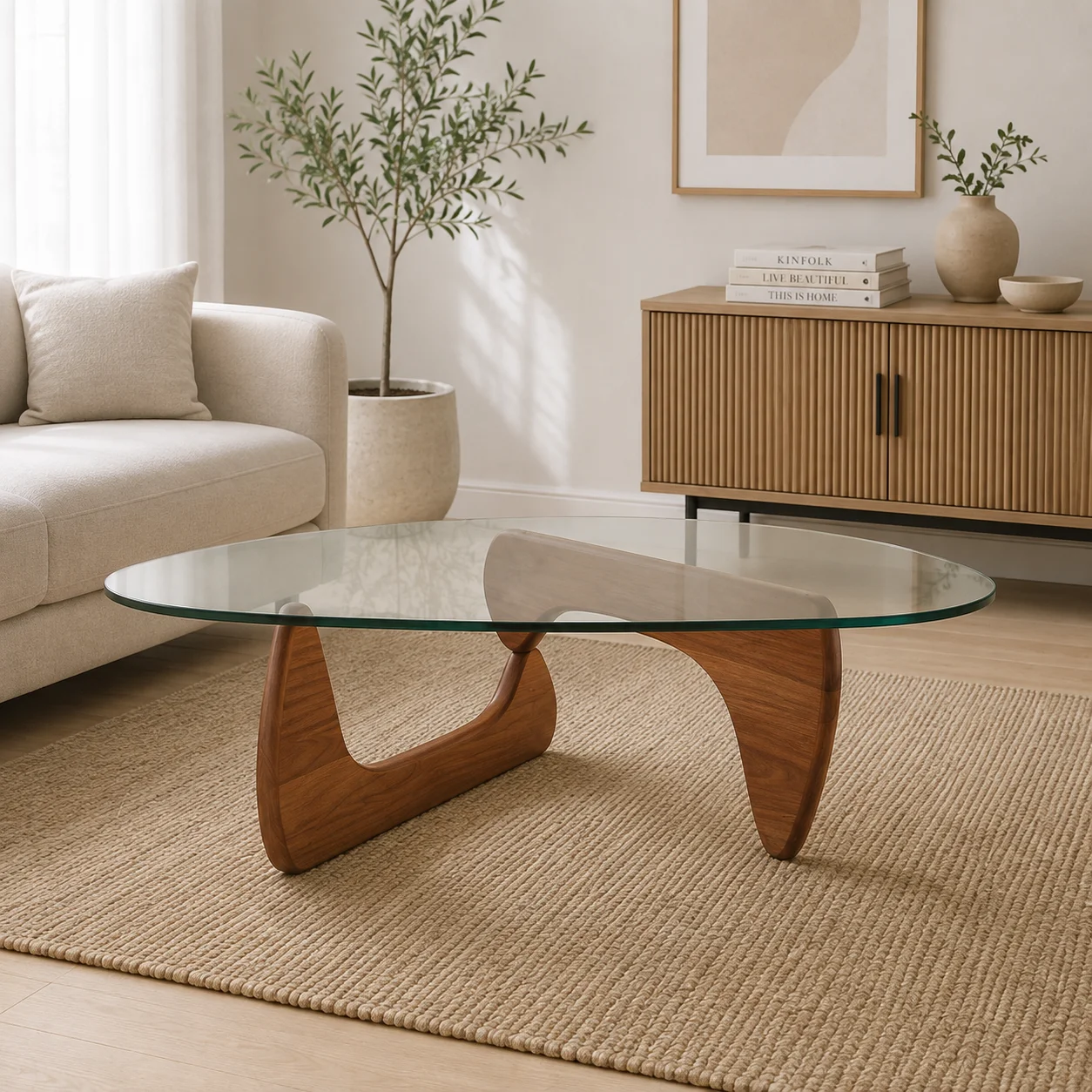 Mesa Centro Sur Vidrio Wood