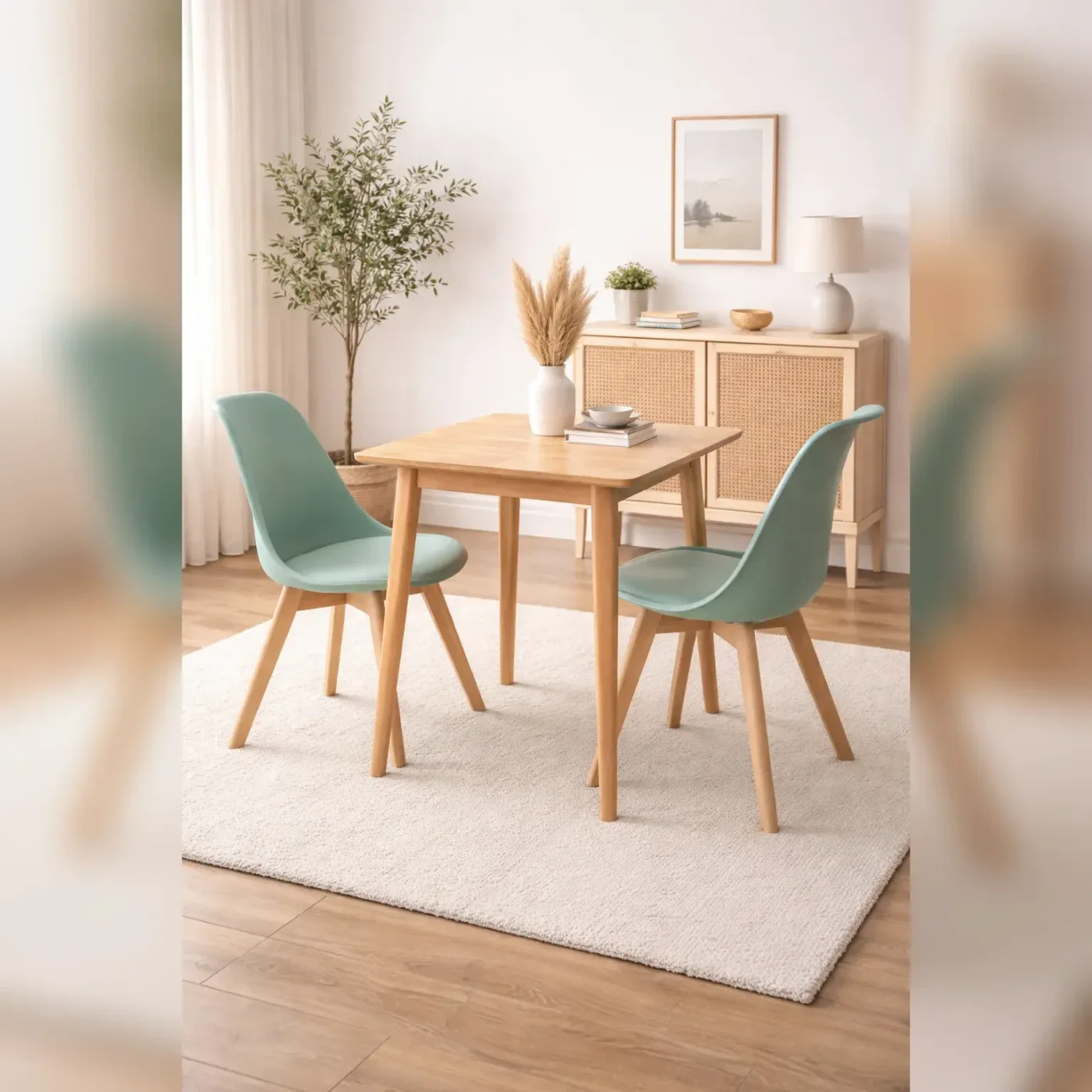 Mesa de Comedor Vema con 2 Sillas Tulip