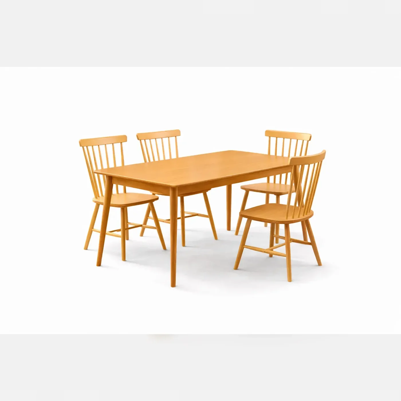 Mesa De Comedor Vema con 4 Silla Windsor Madera