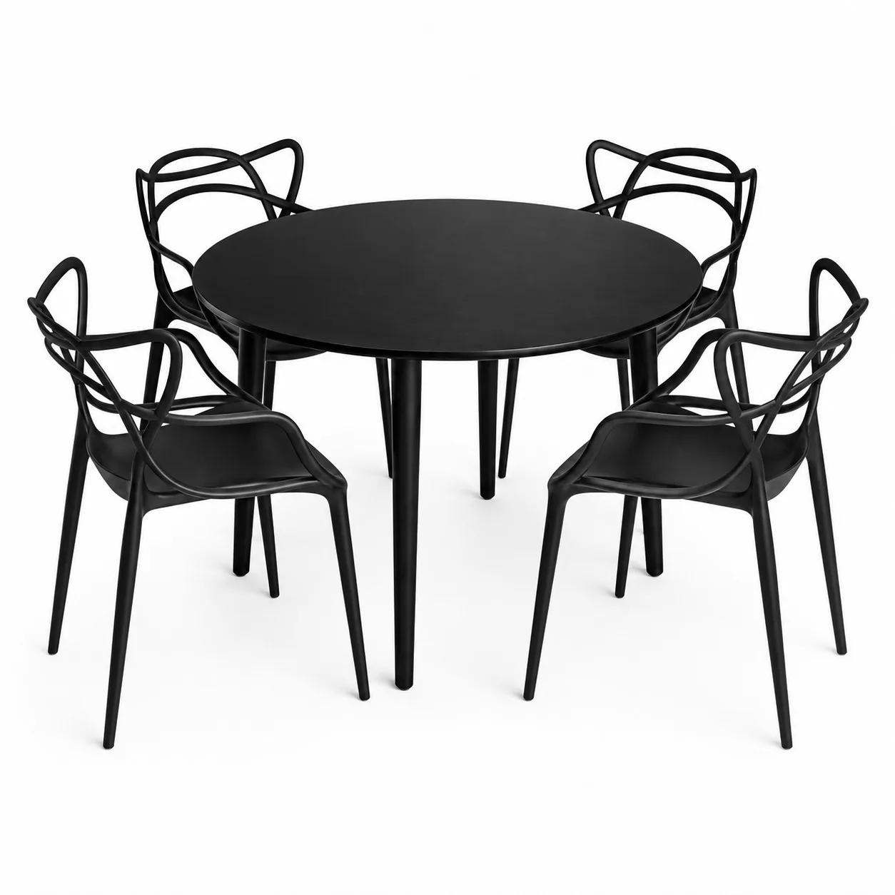 Mesa de Comedor Vema Redonda con 4 Sillas Master