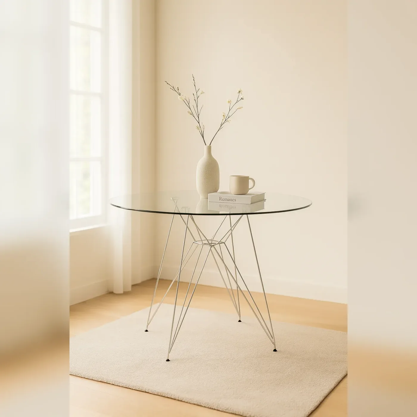 Mesa de Vidrio Silver