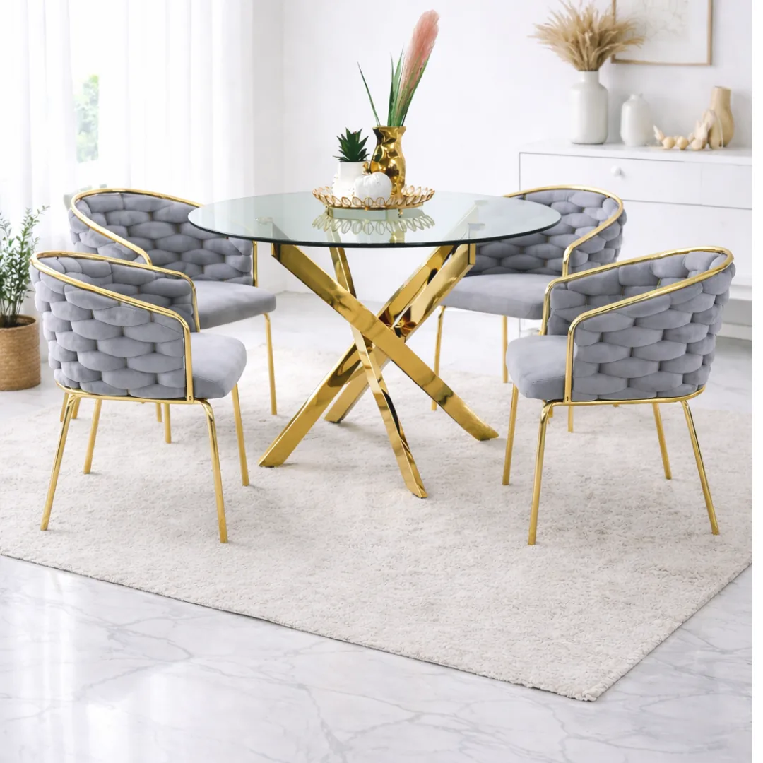 Mesa Dubai 100cm mas 4 Sitial Aura Gold