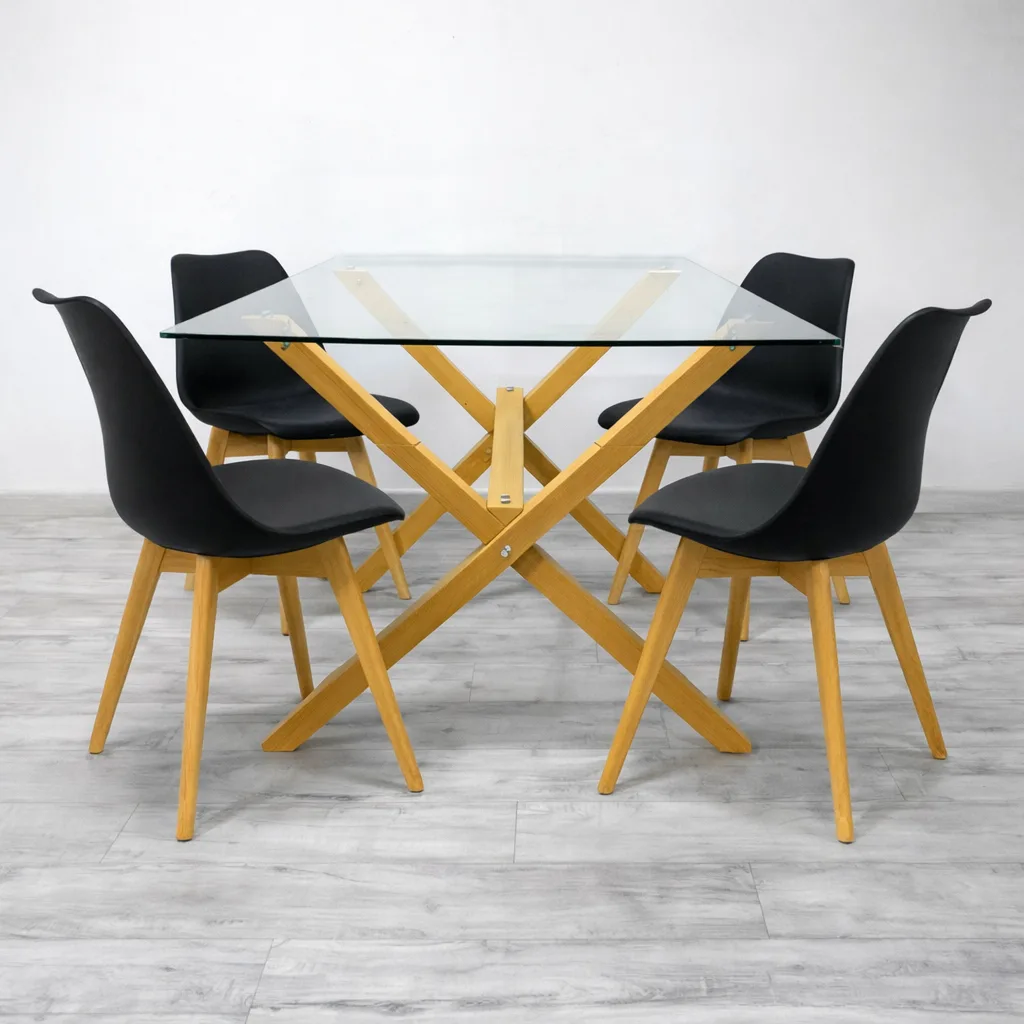 Mesa Medlock con 4 Sillas Tulip