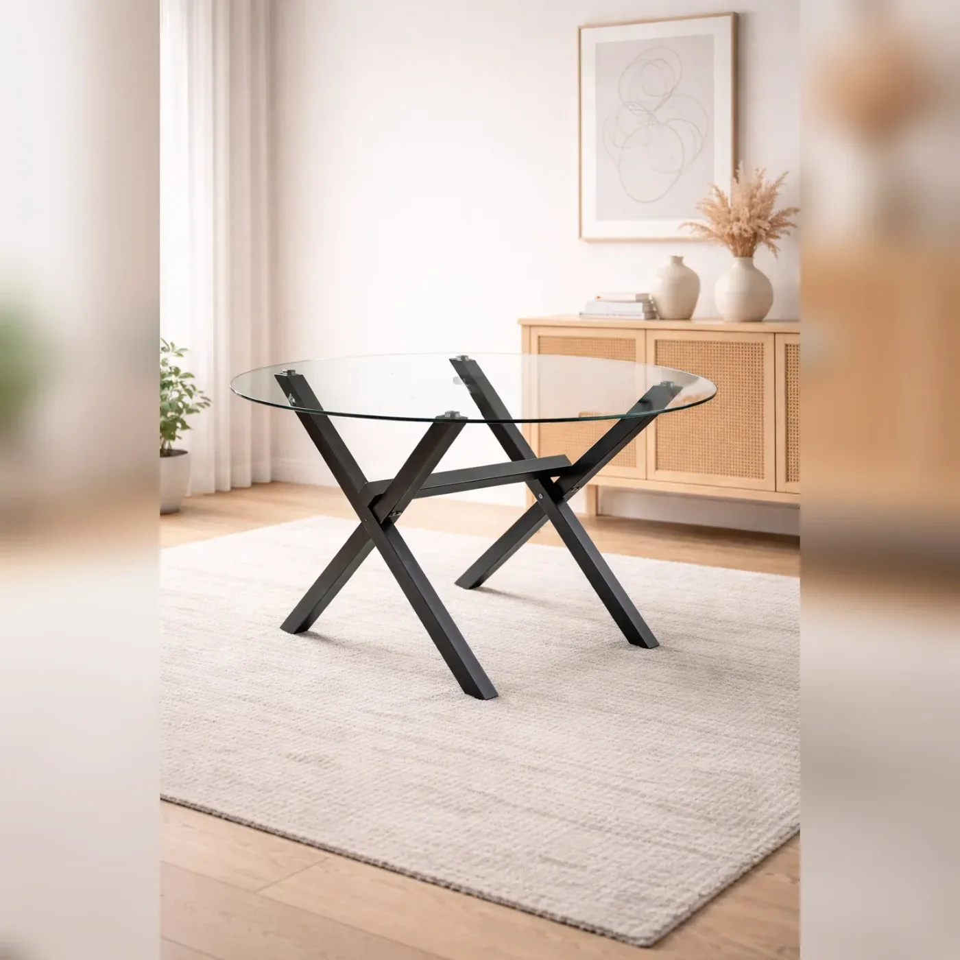 Mesa Medlock Redonda Black