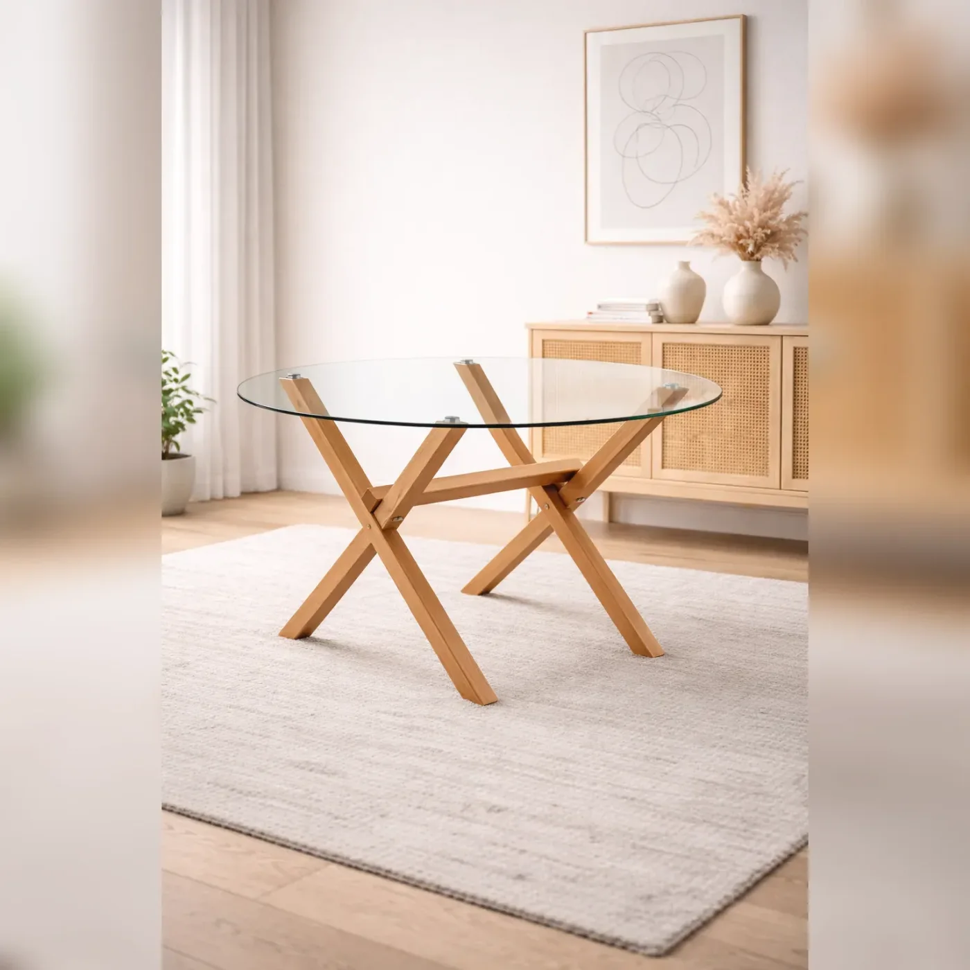 Mesa Medlock Redonda Wood