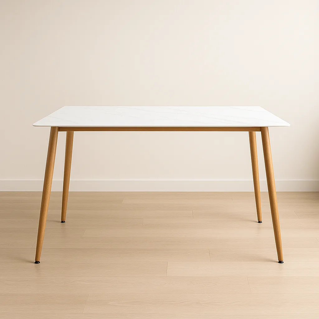Mesa Rectangular Cuarzo Calacatta