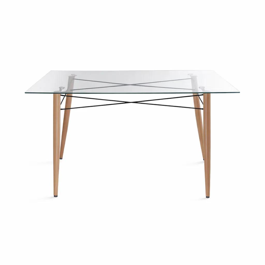 Mesa Rectangular de Vidrio Charles Eames