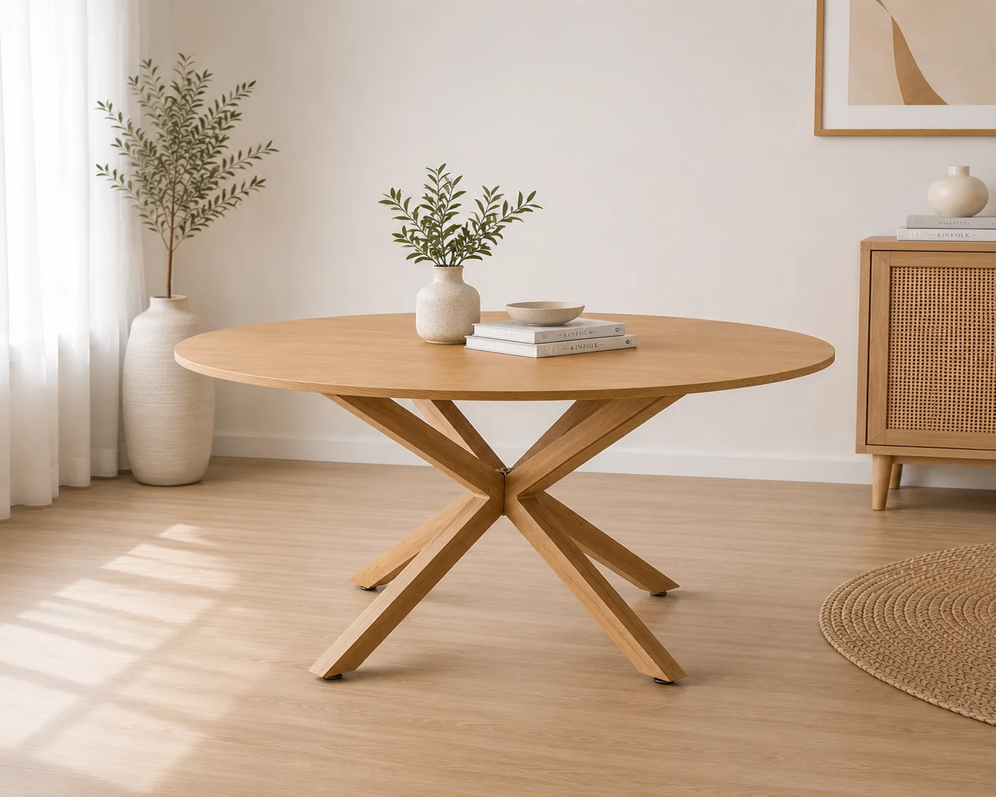 Mesa Warwick Redonda Wood