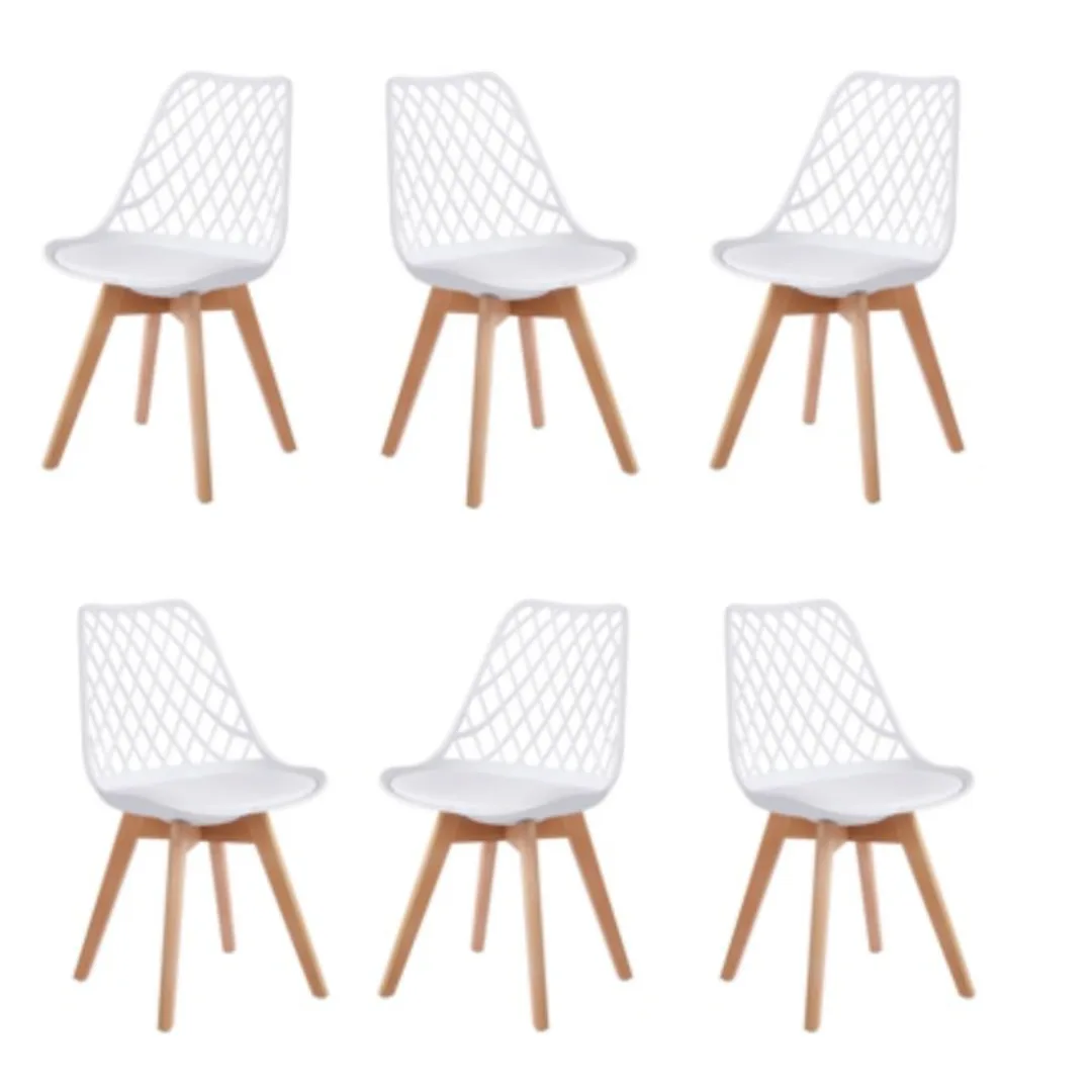 Set de 6 Sillas Tulip Mesh