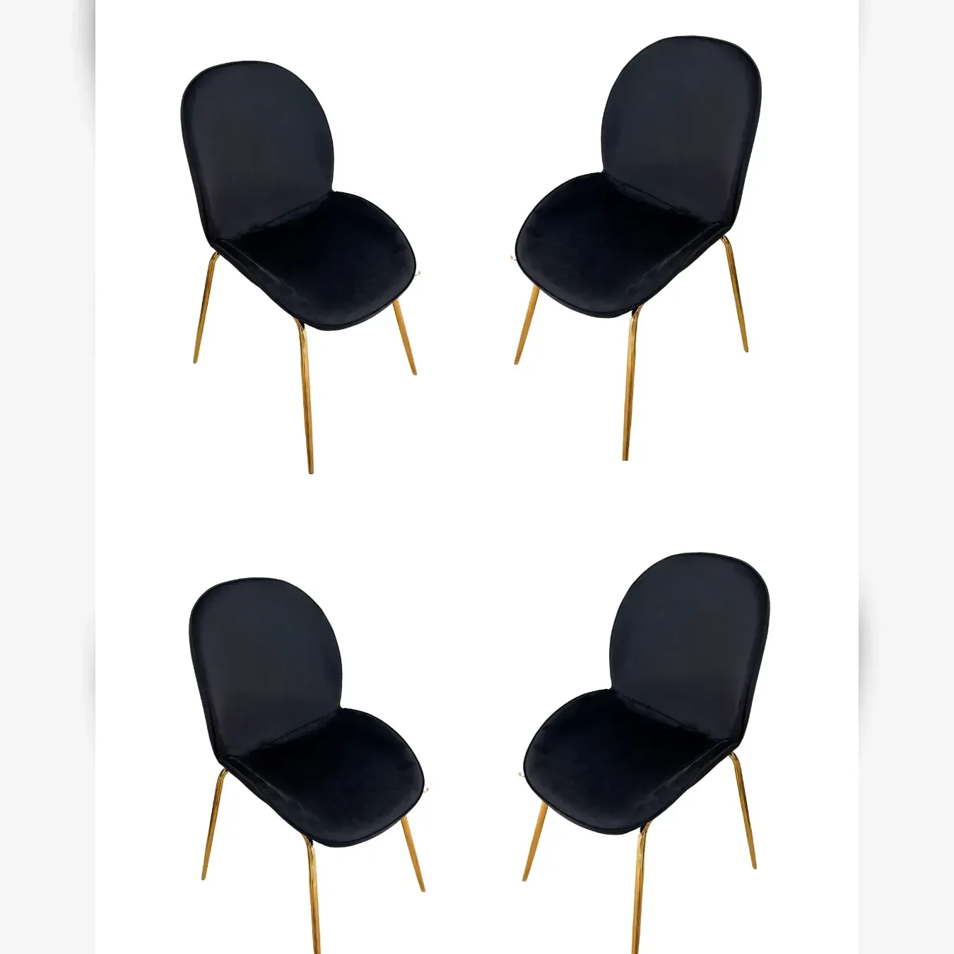 Set de 4 Silla Beetle Gold - Comedores