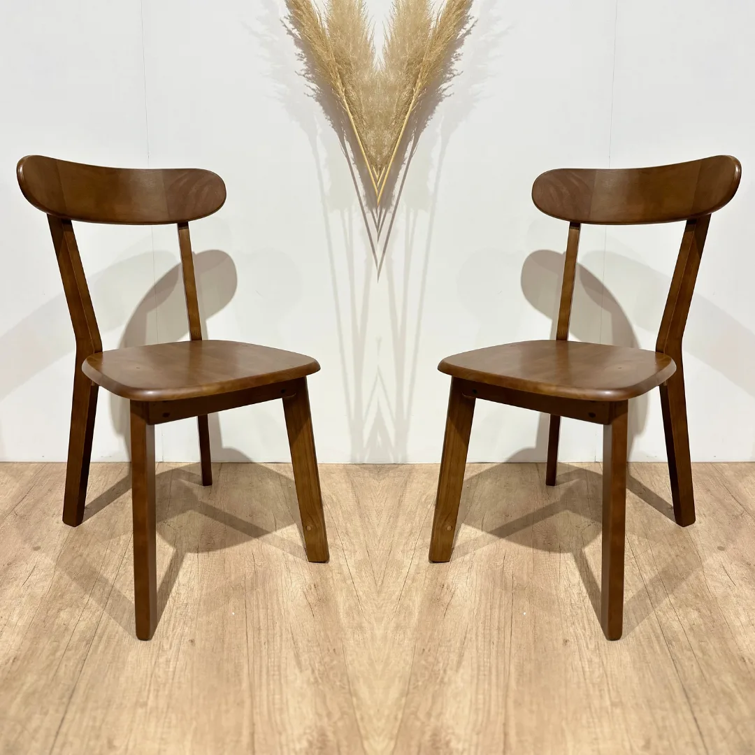 Set de 2 Silla Fresno de Madera