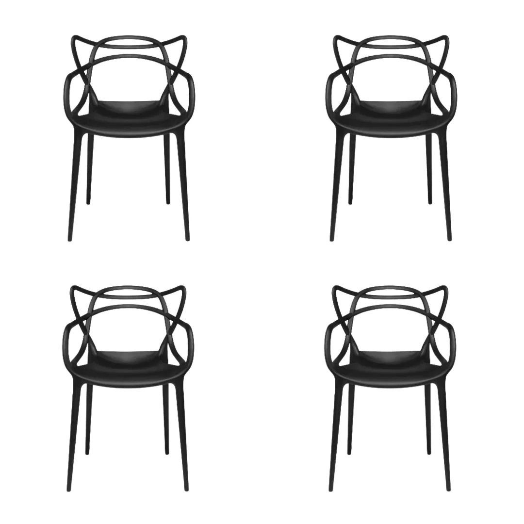 Set de 4 Silla Master Polipropileno