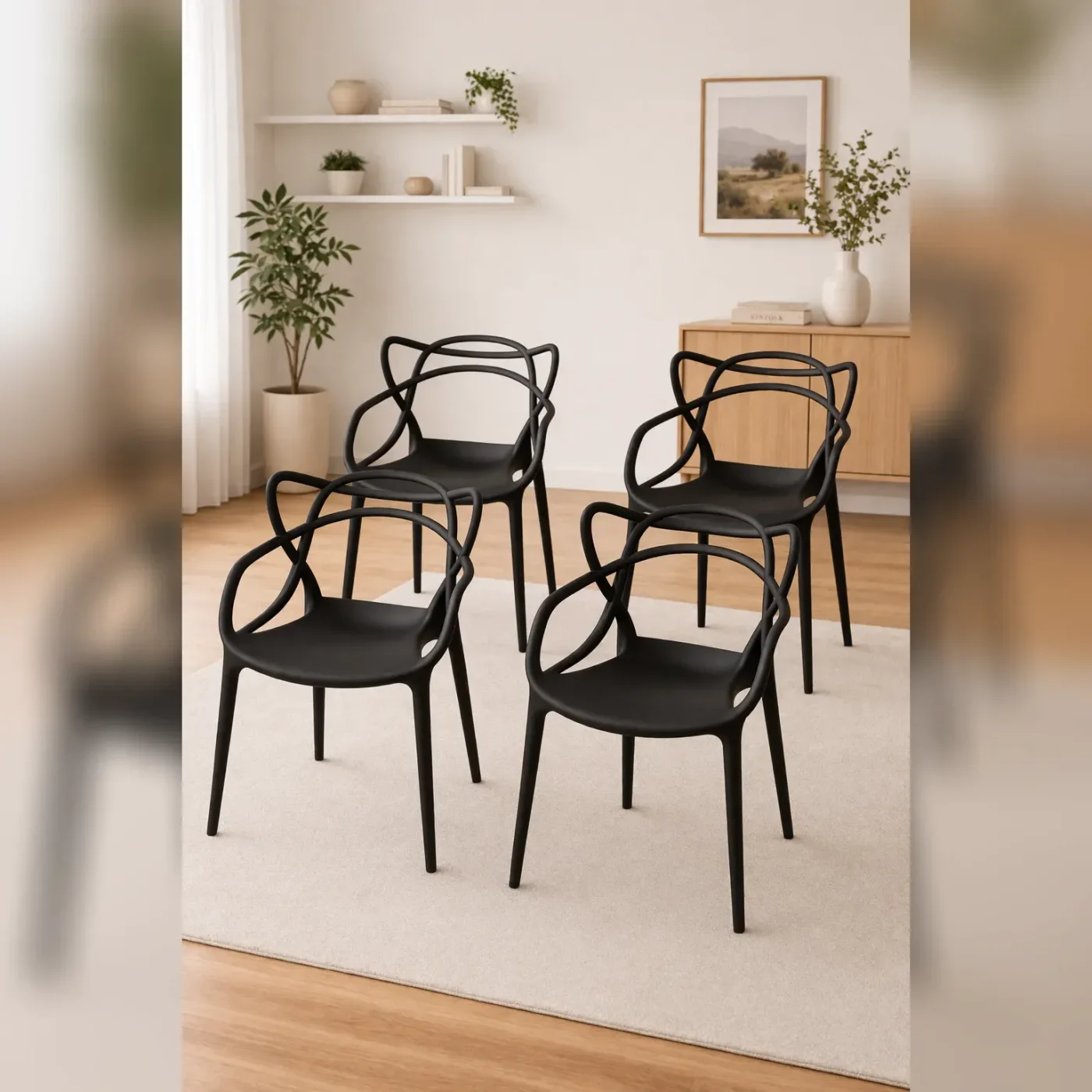 Set de 4 Silla Master Polipropileno