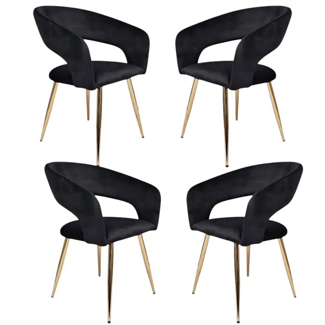 Set de 4 Sitial Diana Gold