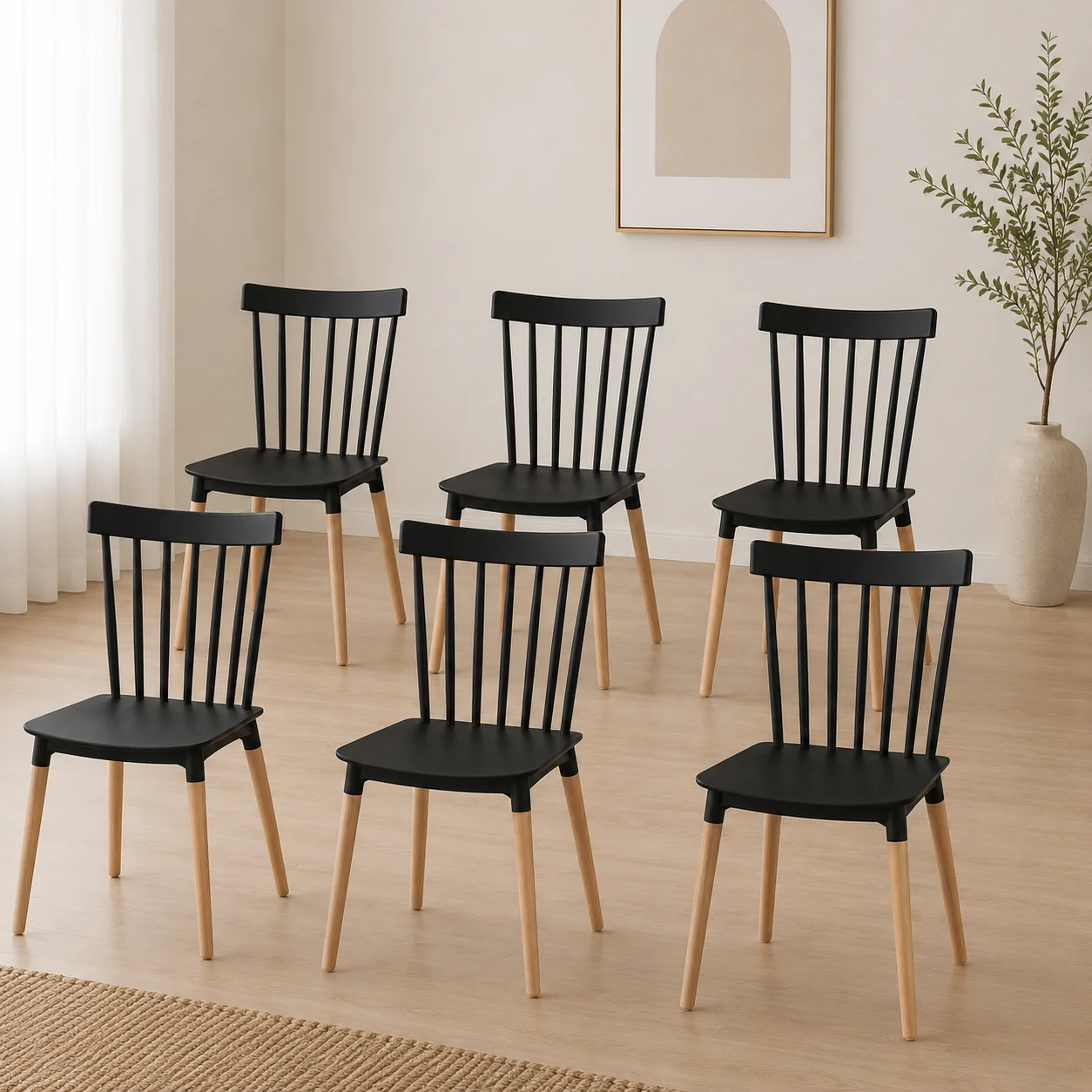 Set de 6 Sillas Windsor