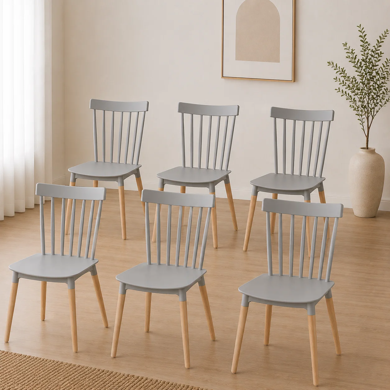 Set de 6 Sillas Windsor