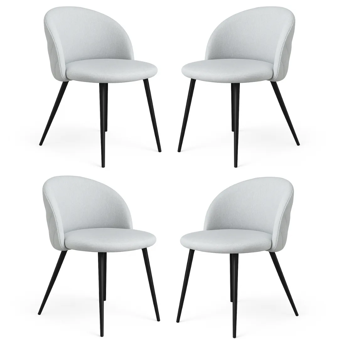 Set de 4 Sillas Tokio Lino Black
