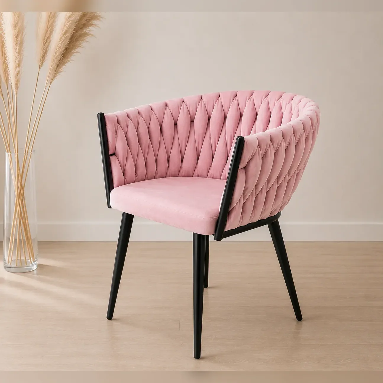 Poltrona Mónaco Felpa Black