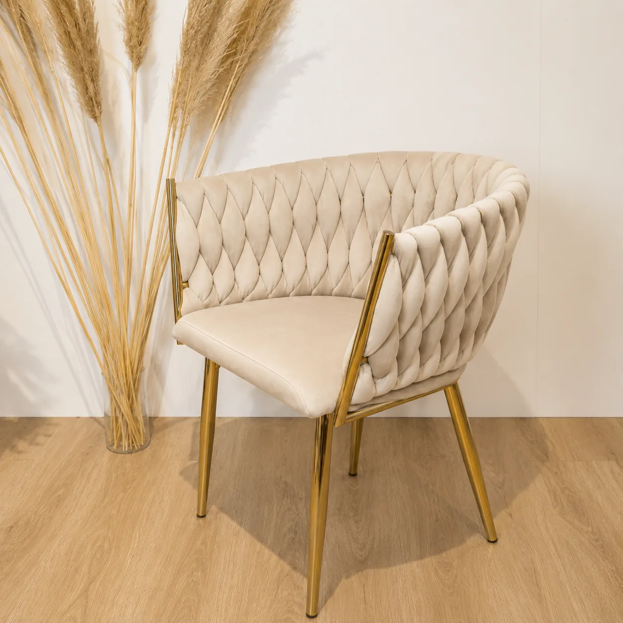 Poltrona Mónaco Felpa Gold