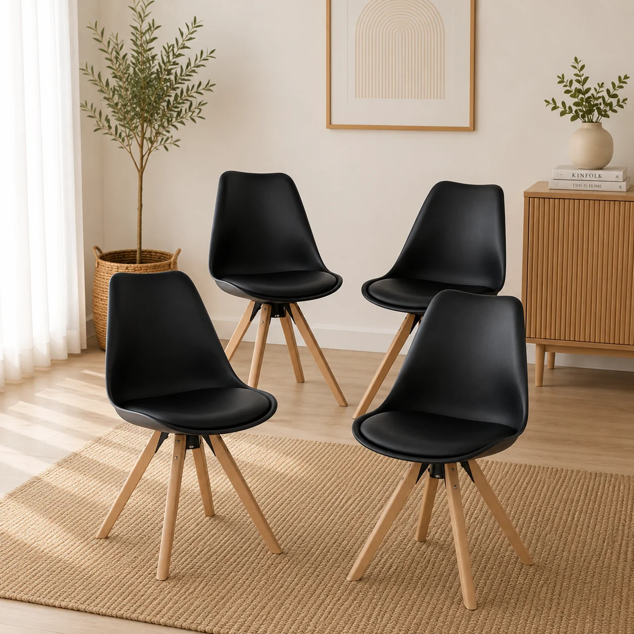 Set 4 Sillas Tulip Nord