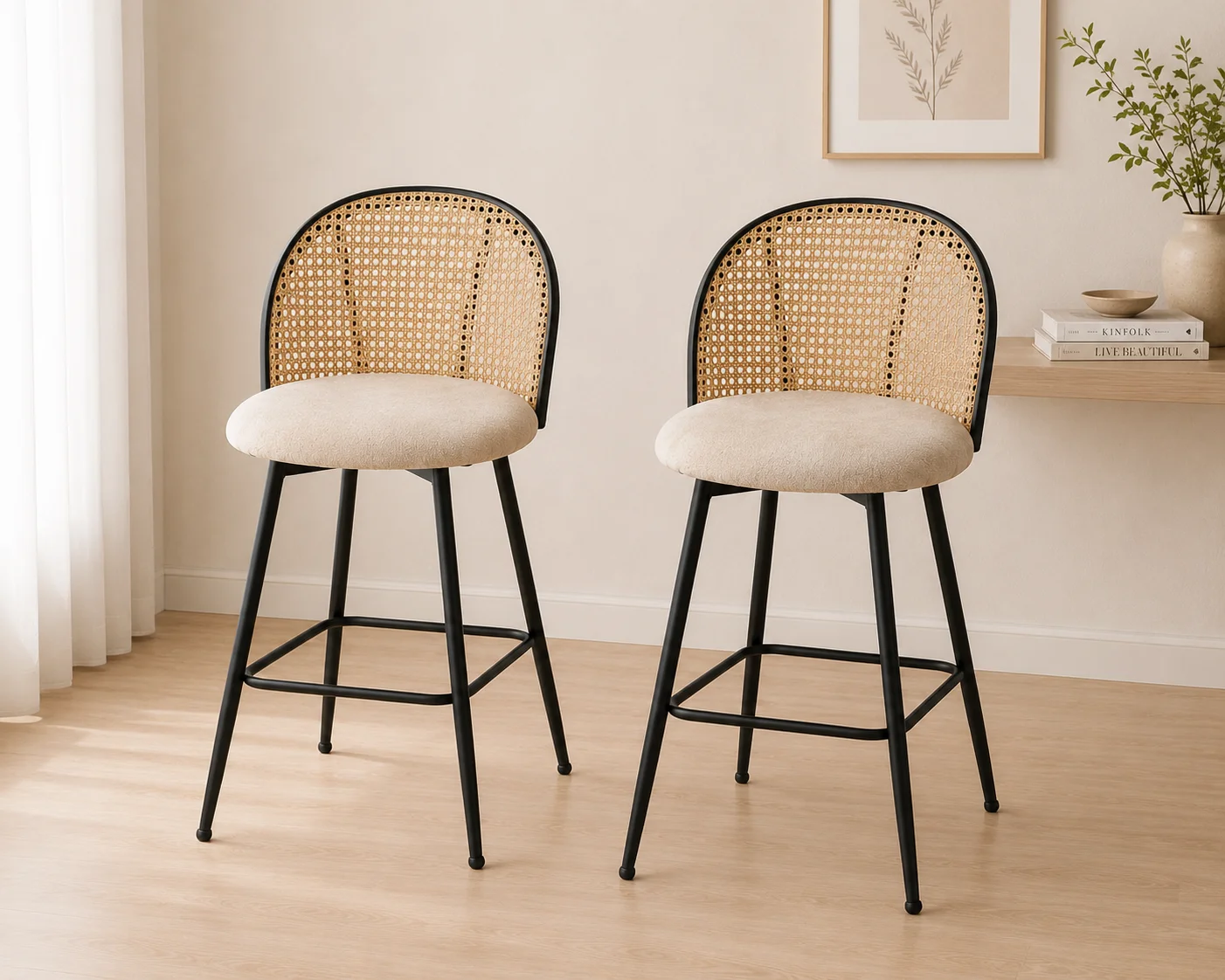 Set de 2 Taburetes Tokio 360 Rattan