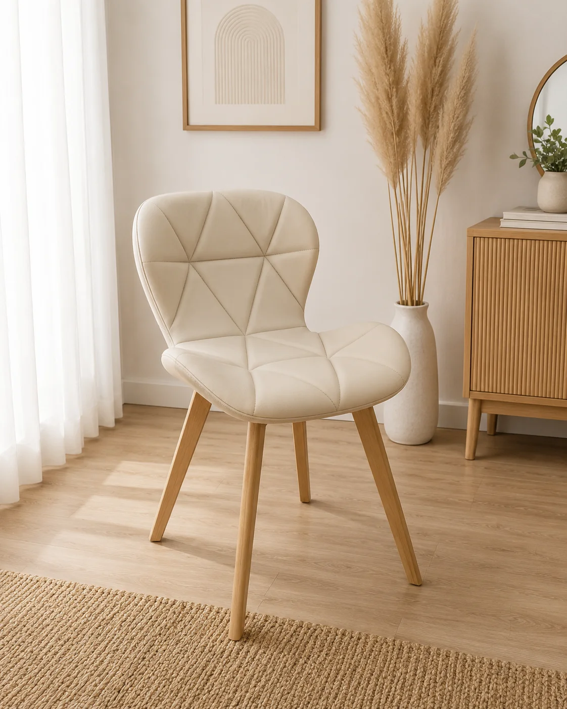 Set de 4 Silla Mariposa Felpa