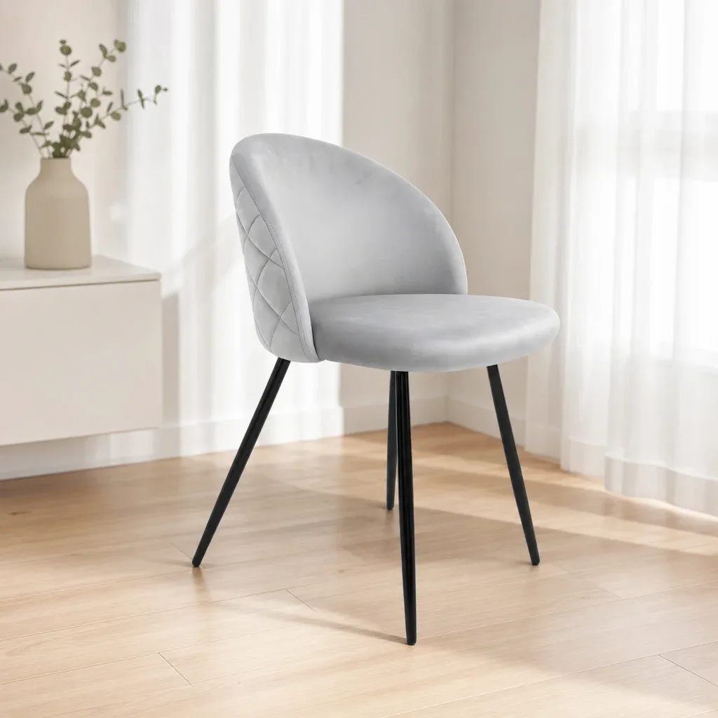 Set de 4 Silla Tokio Felpa Black