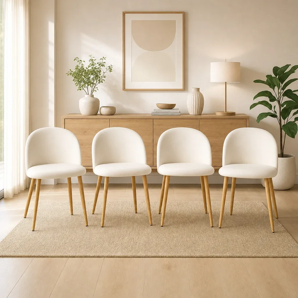 Set de 4 Silla Tokio Lino Wood