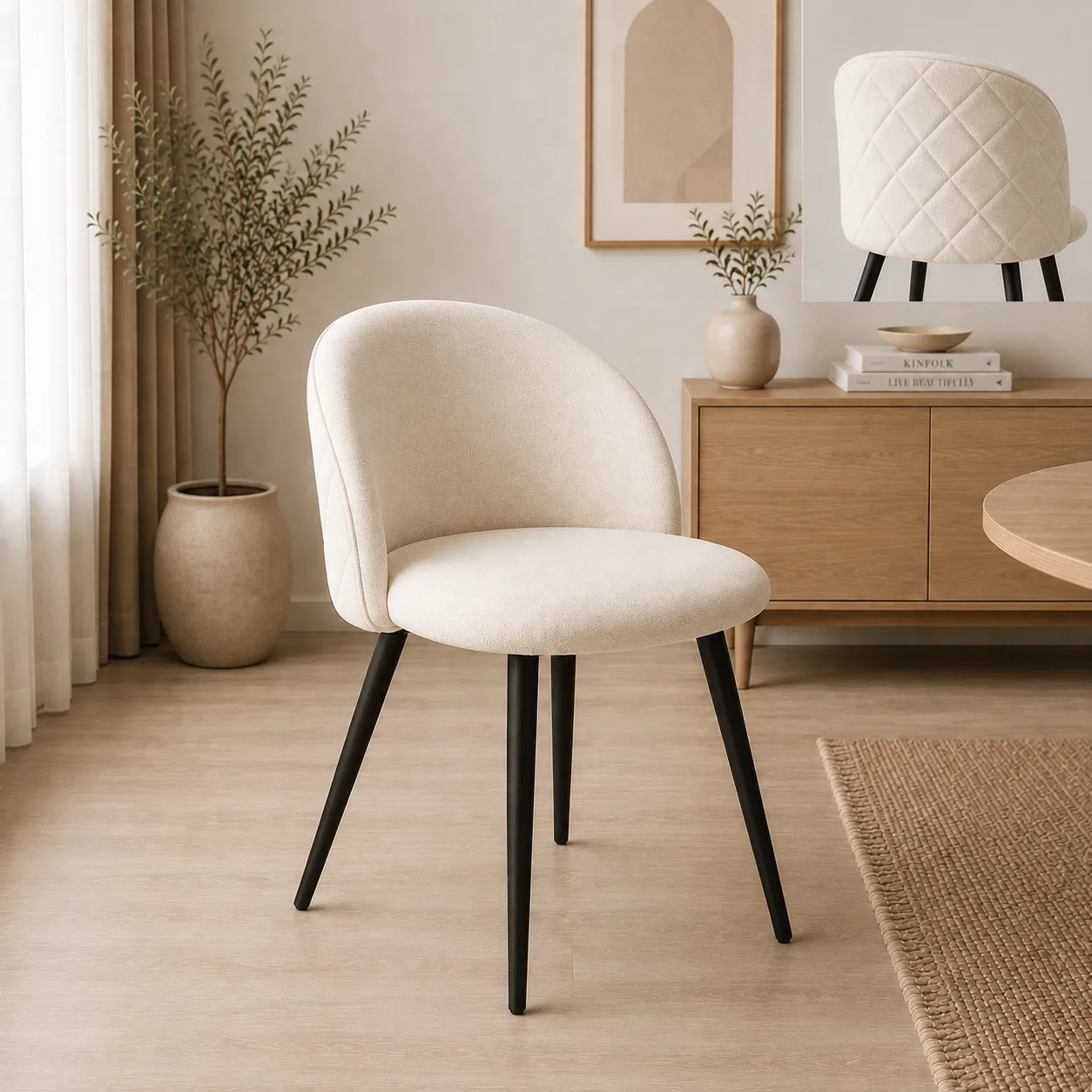 Set de 4 Sillas Tokio Lino Black
