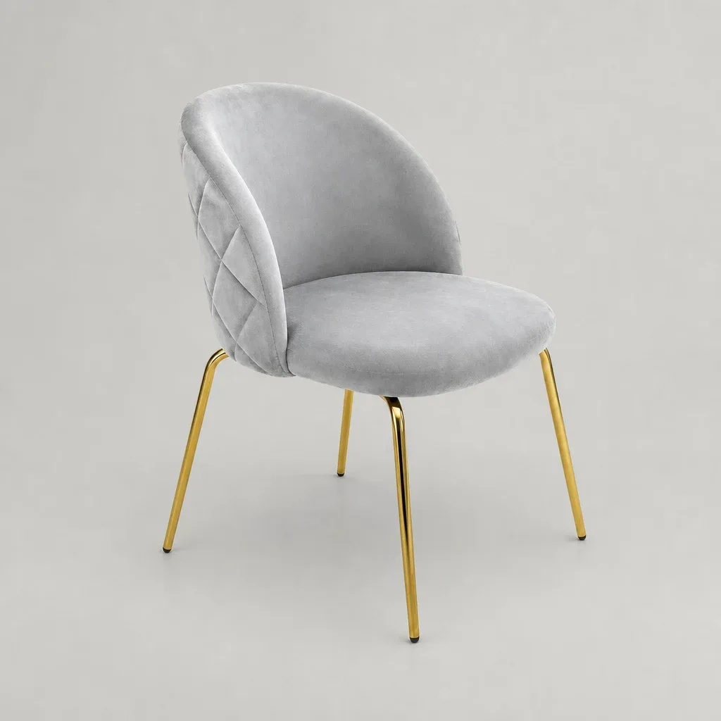 Set de 6 Silla Tokio Felpa Gold