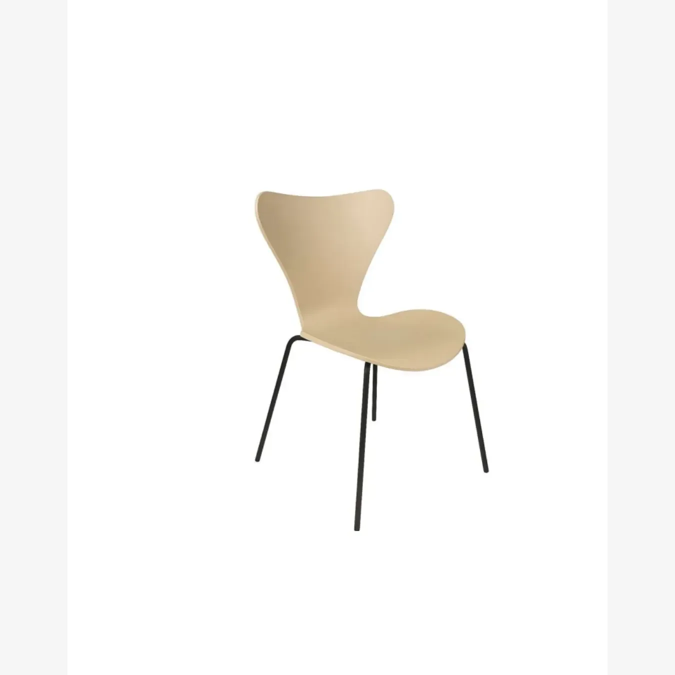 Silla Corazón Polipropileno Black