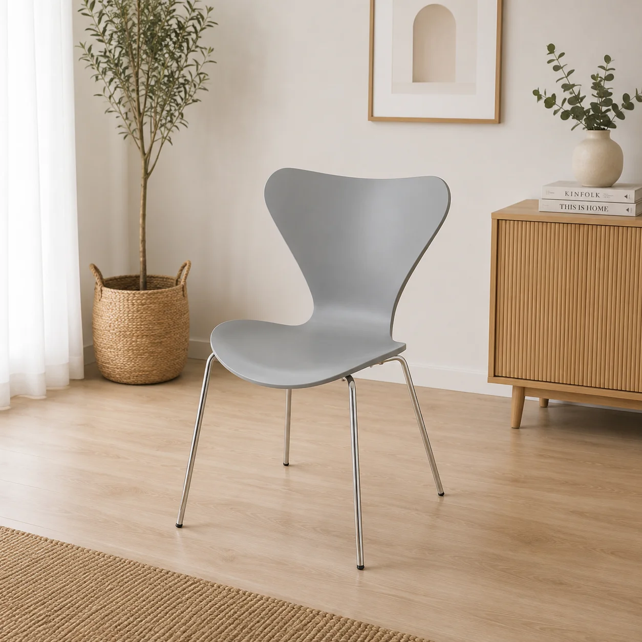 Silla Corazon Polipropileno Silver