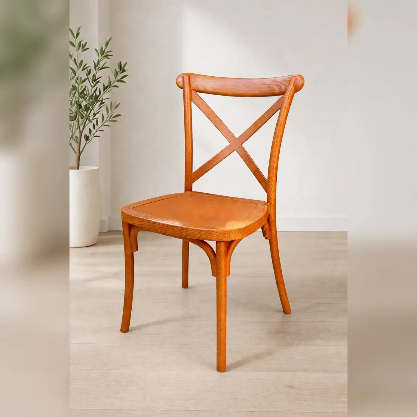 Silla Crossback Polipropileno (Madera)