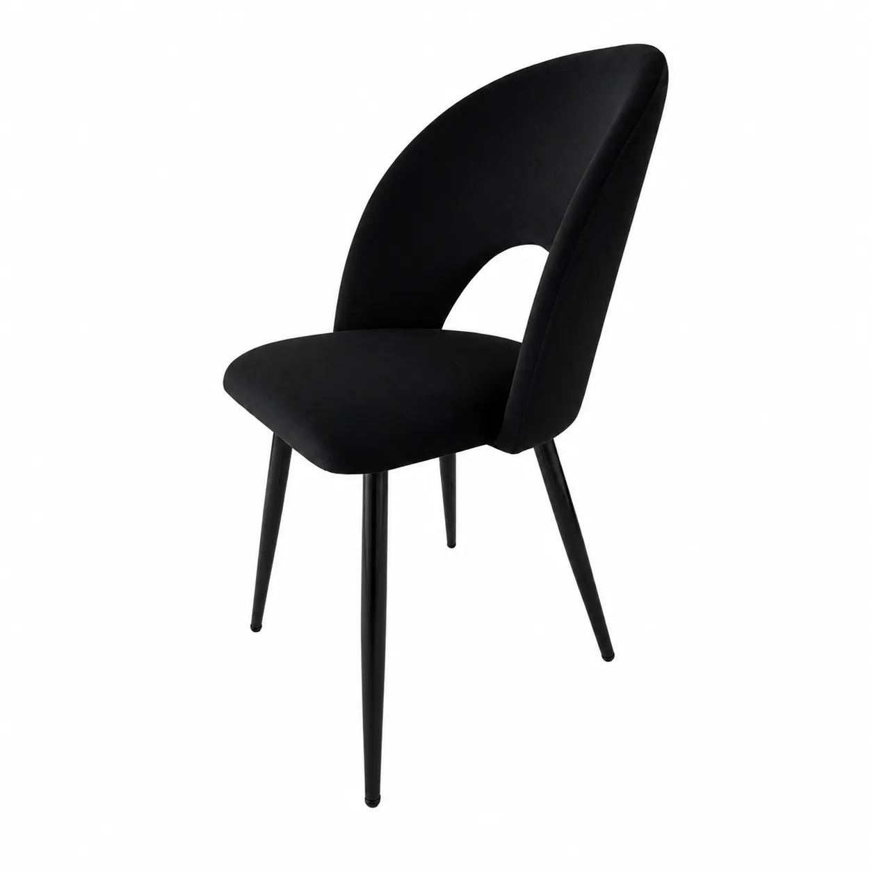 Silla Diana Felpa Black