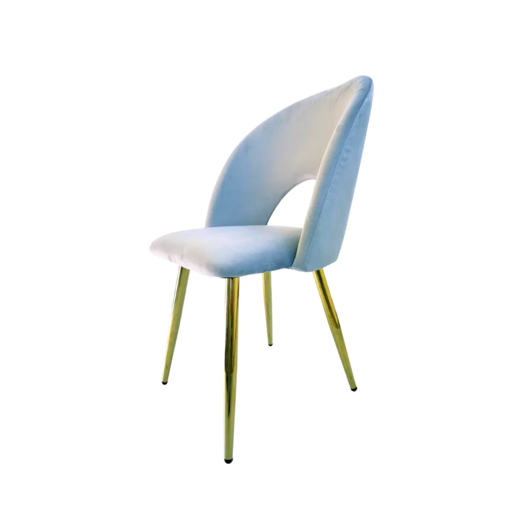 Silla Diana Felpa Gold