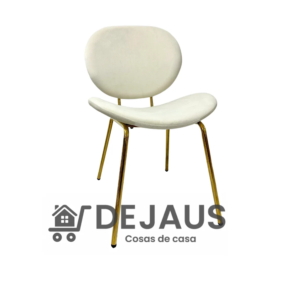 Silla Leidy Felpa Gold