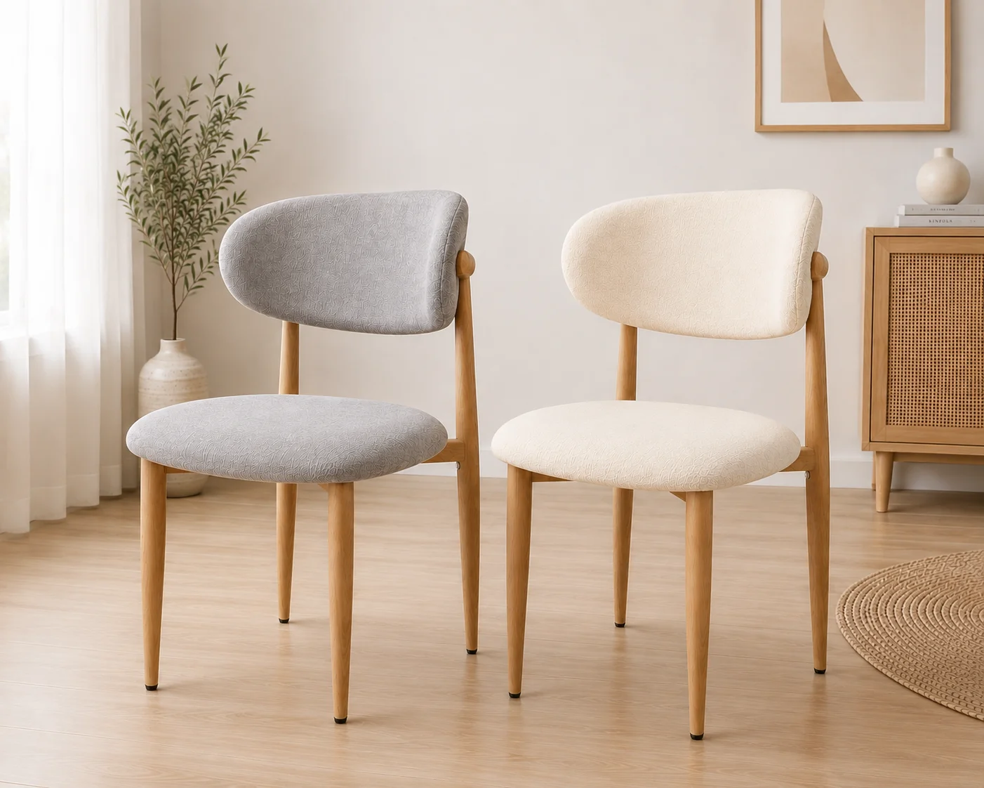 Silla Siena Lino Wood