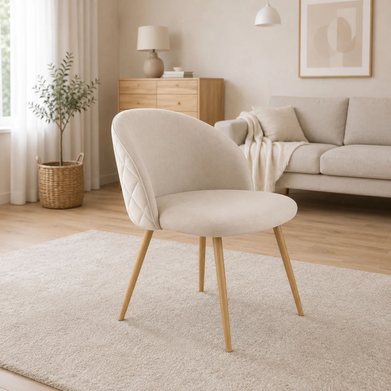 Silla Tokio Felpa Wood