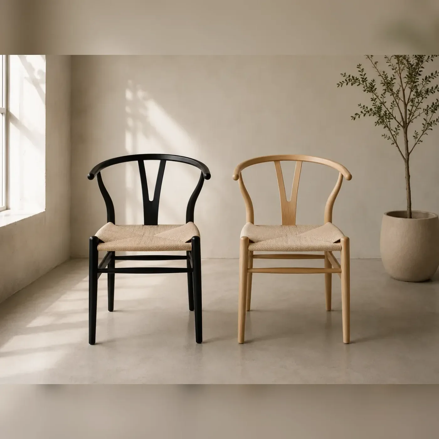 Silla Wishbone Madera