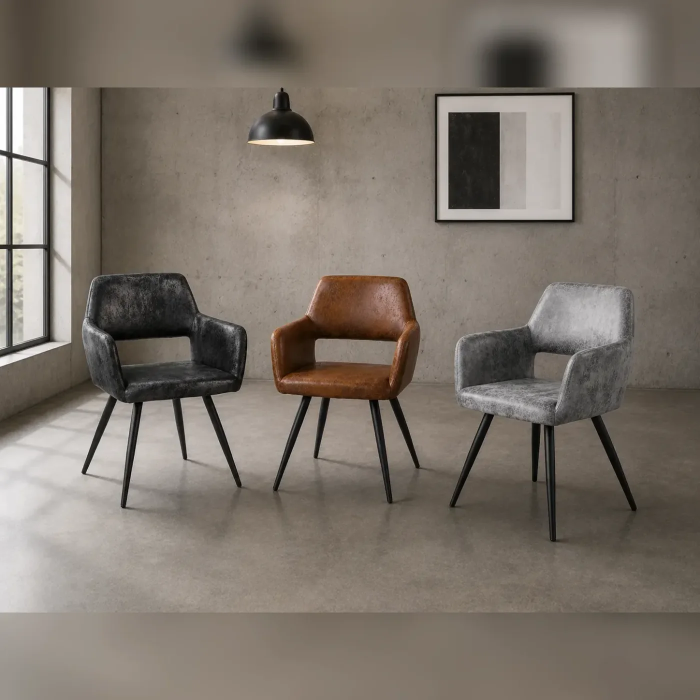 Sitial Boston Pu Black