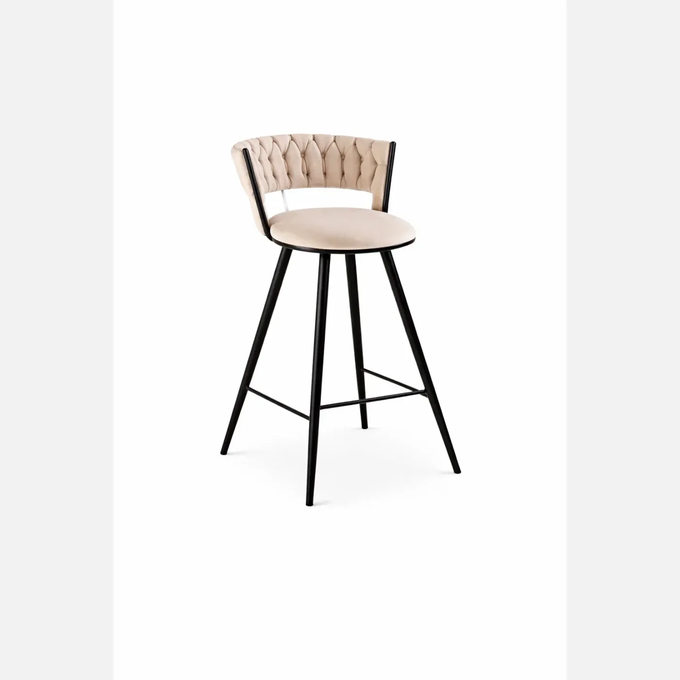 Taburete Mónaco Black Fijo (66cm Altura al Piso)