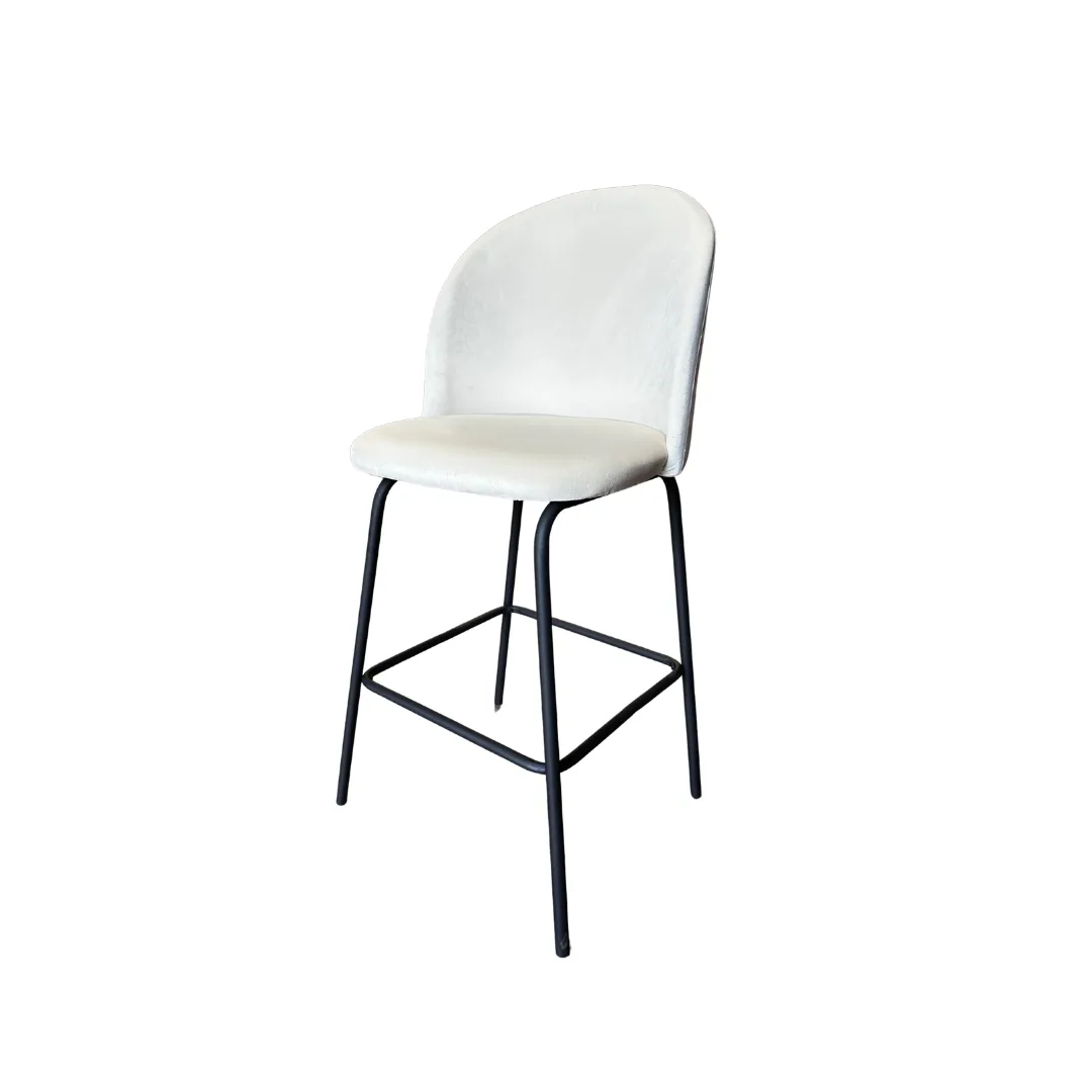 Taburete Tokio Felpa Black (Altura Asiento 66cm)