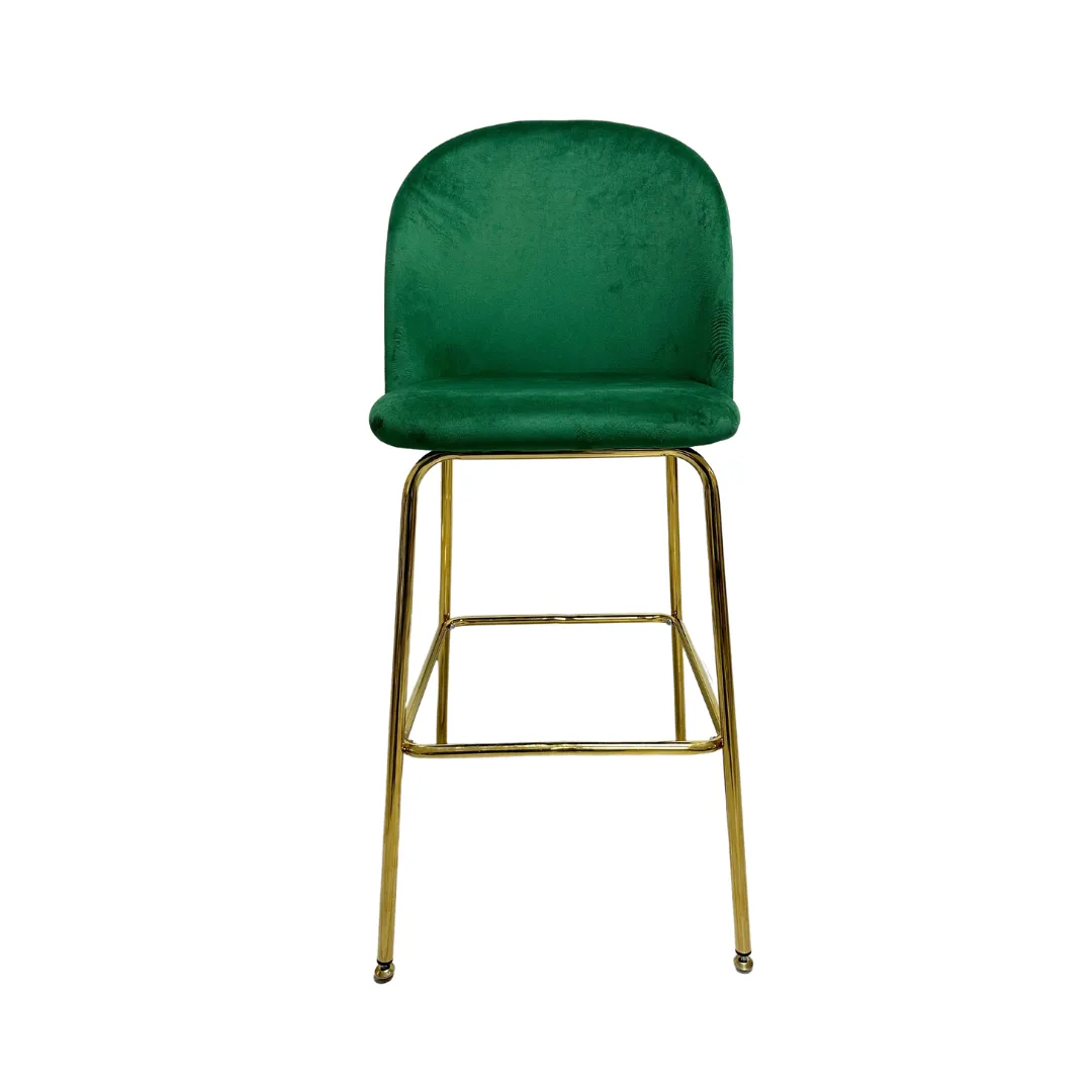 Taburete Tokio Felpa Gold (Altura Asiento 66cm)